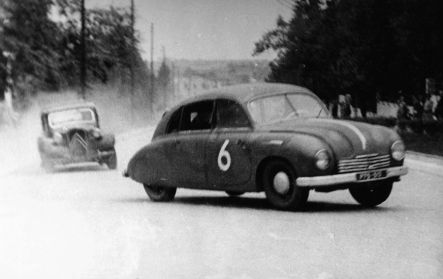 Wyścig w Tychach - 1952r