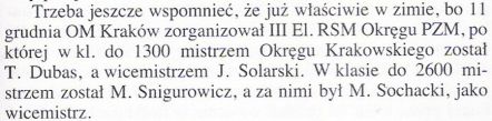 Mistrzostwa okręgu Krakowskiego 1955r