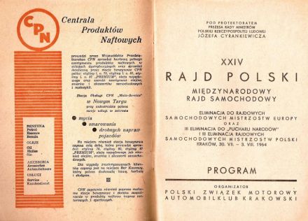 Rajd Polski - 1964r