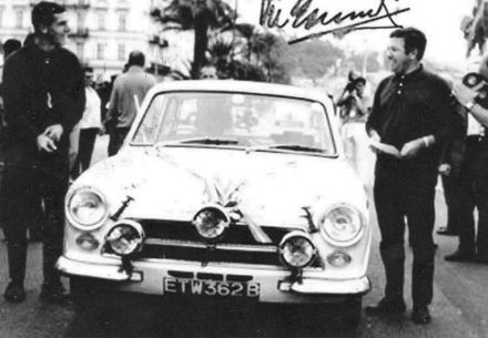 Vic Elford i David Seigle Morris - Ford Cortina Lotus.