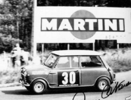 Rauno Aaltonen i John Tony Ambrose - Austin Mini Cooper S.