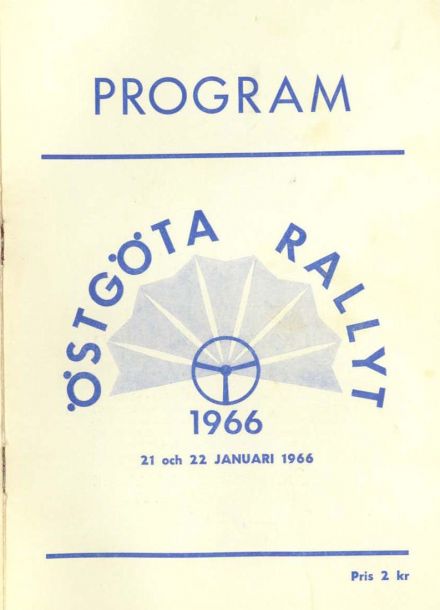 Østgøta Rallyt.  21-22.01.1966r.