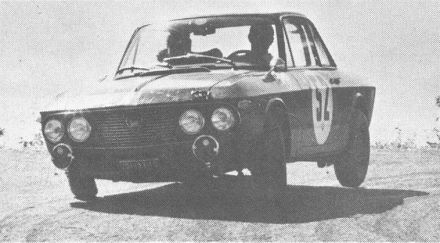 René Trautmann i Claudine Trautmann – Lancia Fulvia HF coupe.