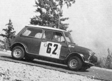 Rauno Aaltonen i Henry Liddon – BMC Mini Cooper S.