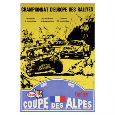 27 Rallye Coupe des Alpes (F). 12 eliminacja.  5-9.10.66r.