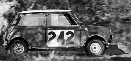 Rauno Aaltonen i Tony Ambrose – BMC Mini Cooper S.