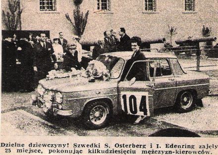 Sylvia Osterberg i Ingalill Endenring - Renault 8 Gordini