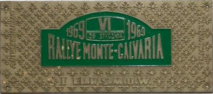 6 Rajd Monte Calvaria - 1969r
