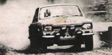 Gilbert Staepelaere i „Vaillant” na samochodzie Ford Escort RS 1600.