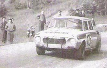 Oldřich Horsak i Jiři Motal na samochodzie Škoda 1500.