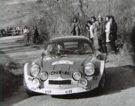 Jean Luc Therier i Callewaert na samochodzie Alpine Renault A 110/1600 Turbo.