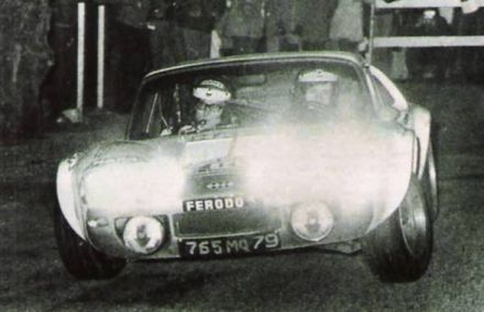 Jean Ragnotti i Jaubert na samochodzie Jide 1600 injection.