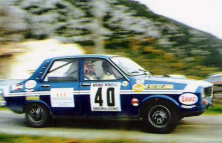 Charpentier i Pierre na samochodzie Renault 12 Gordini.