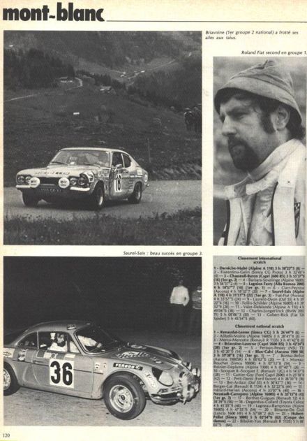 Rallye Mont Blanc. 5 eliminacja.  13-14.05.1972r.