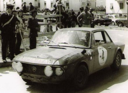 Sergio Barbasio i Piero Sodano na samochodzie Lancia Fulvia 1,6 HF.