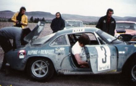 Ove Andersson i Arne Hertz na samochodzie Alpine Renault A 110 / 1600.