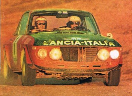 Simo Lampinen i Sölve Andreasson na samochodzie Lancia Fulvia 1600 HF.