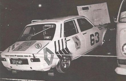Renault 12 Gordini załogi Błażej Krupa i Jerzy Landsberg.
