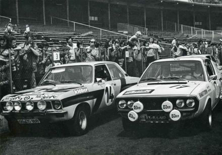 Nr.14. Holger Bohne i Franz Moormann – Opel Ascona 19 SR, nr.17. Błażej Krupa i Piotr Mystkowski – Renault 17 Gordini.