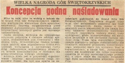 1 Grand Prix Gór Świętokrzyskich - 1975r