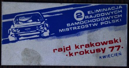 2 Rajd Krakowski Krokusy - 1977r