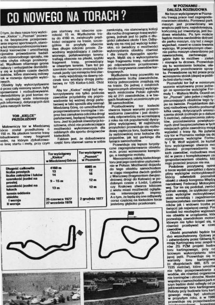 Wyścigowe Mistrzostwa Polski 1978r. Zapowiedź sezonu