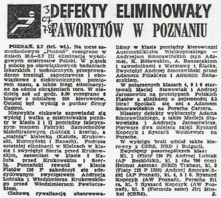 Poznań - WSMP 3 eliminacja 1978r