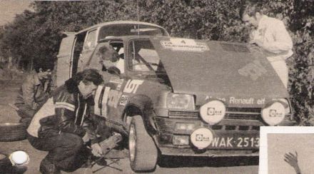 Błażej Krupa i Piotr Mystkowski – Renault 5 Alpine.   (Motor / 1979)