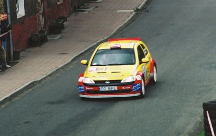 Michał Kościuszko i Jarosław Baran - Opel Corsa S1600.