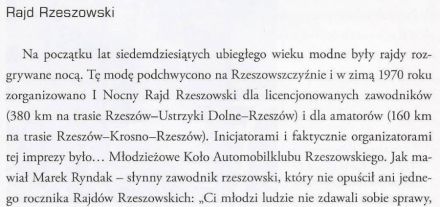 istoria rajdu Rzeszowskiego
