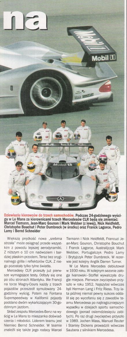 Mercedes Benz CLR - Le Mans