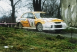 15. Michał Bębenek i Grzegorz Bębenek - Mitsubishi Lancer Evo V.