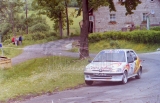 057. Jarosław Bakuła i Maciej Sysakiewicz - Peugeot 106 Rallye.