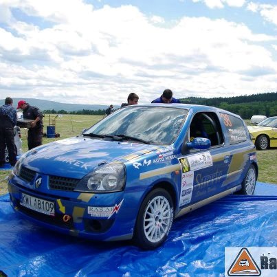 Mirosław Włodarczyk i Marek Kaczmarek - Renault Clio Sport.