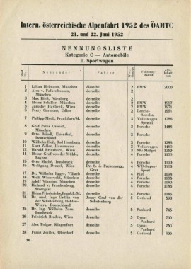 Alpenfahrt - 1952r