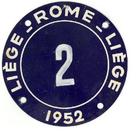 Rallye Liege Roma Liege 1952