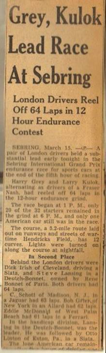 12h Sebring - 1952