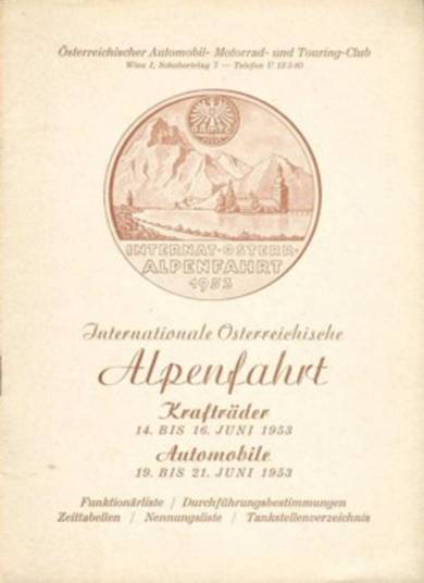24 Österreichische Alpenfahrt 1953r.