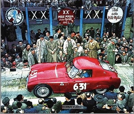 Consalvo Sanesi i Giuseppe Cagna - Alfa Romeo 6C 3000 CM berlinetta.