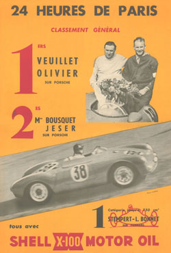 Grand Prix 24h de Paris. Bol d’Or. 14-15.05.1955r.