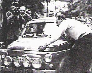 Sobiesław Zasada i Kazimierz Osiński na samochodzie Steyr Puch 650 TR. (Moje rajdy – S.Zasada)