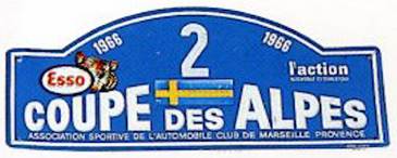 27 Rallye Coupe des Alpes (F). 12 eliminacja.  5-9.10.66r.