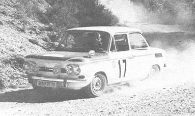 Marie Claude Beaumont i Ginette Derolland – NSU 1200.