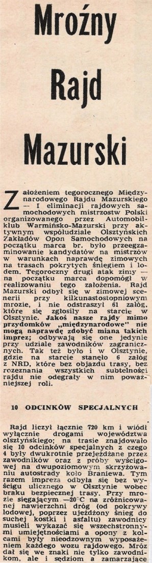Rajd Mazurski 1971