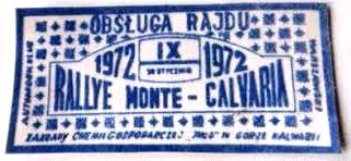 Rajd Monte Calvaria - 1972r