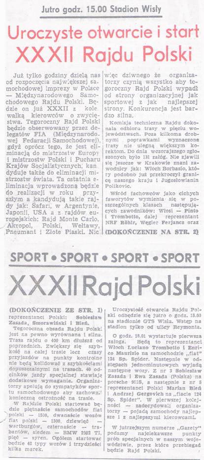 12 eliminacja - 32 Rajd Polski (PL) 