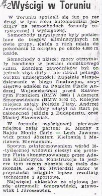 Toruń. 2 eliminacja.  1-2.10.1972r.