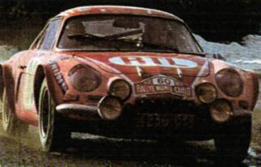 Patt Moss Carlsson i Liz Crellin – Alpine Renault A 110.