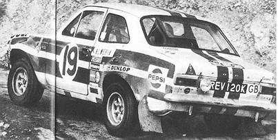 Timo Makinen i Henry Liddon – Ford Escort RS 1600.