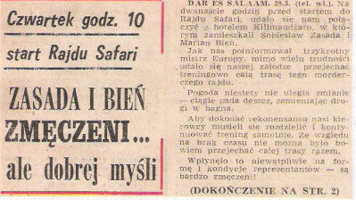 20 Rajd Safari (EAK). 3 eliminacja. 30.03.-3.04.1972r.
